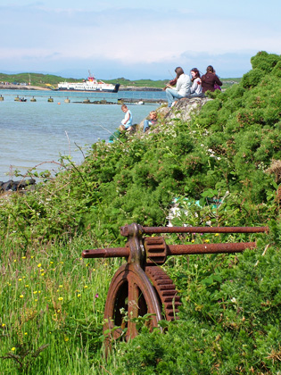 Photo of the ferry and musicians